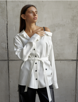 Сорочка oversize з поясом Картинка Сорочка oversize з поясом