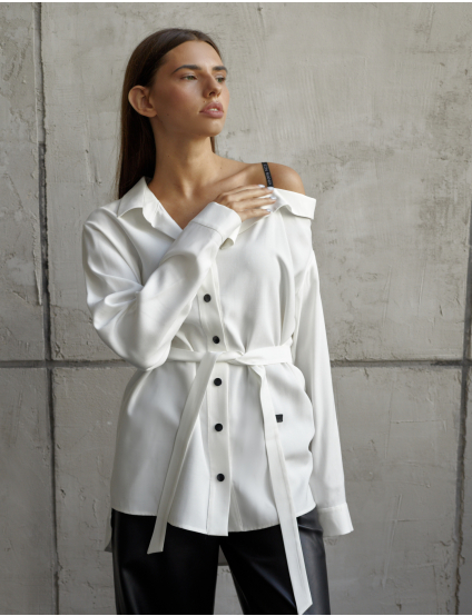 Картинка Сорочка oversize з поясом