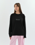 Картинка Світшот oversize з вишивкою чорний