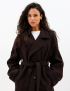 Картинка Двобортне пальто oversize з поясом