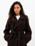 Картинка Двобортне пальто oversize з поясом