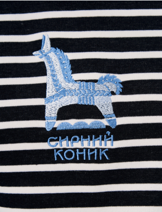 Картинка Реглан "Сирний коник" чорна смужка