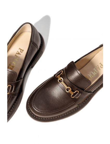 Картинка Мокасини темно-коричневі