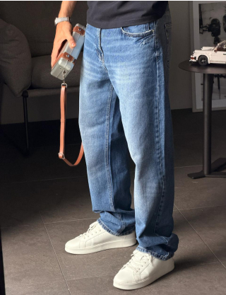 Картинка Джинси wide leg сині