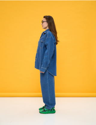 Картинка Джинсова сорочка oversize синя