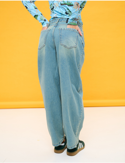 Картинка Джинси wide leg сірі