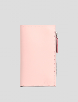 Картинка Жіночий рожевий шкіряний гаманець