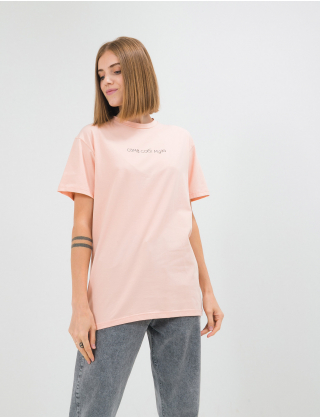 Картинка Жіноча рожева футболка з принтом