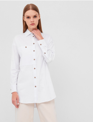 Картинка Жіноча біла сорочка