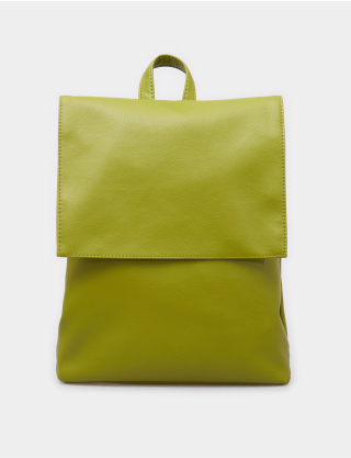 Картинка Світло-зелений рюкзак з екошкіри