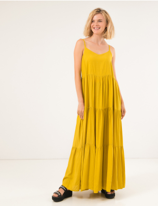Картинка Жовта сукня А-силуету