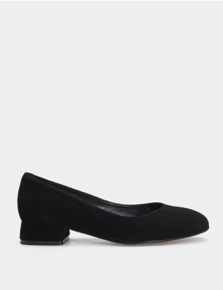 Картинка Жіночі чорні туфлі на підборах