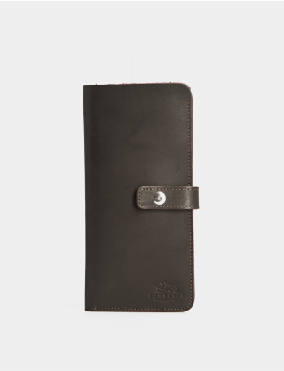 Картинка Темно-коричневий шкіряний гаманець