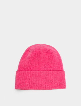 Картинка Жіноча рожева шапка з додаванням вовни