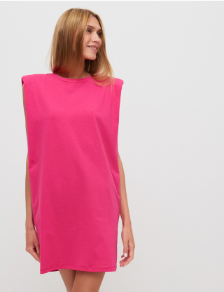 Картинка Рожева сукня з плечиками