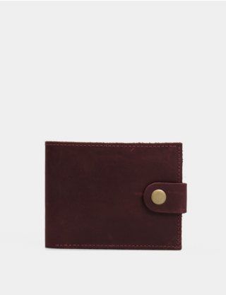 Картинка Бордовий шкіряний гаманець