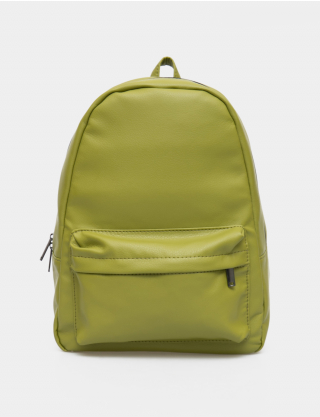 Картинка Зелений рюкзак з екошкіри