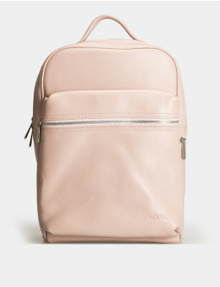 Картинка Рожевий шкіряний рюкзак