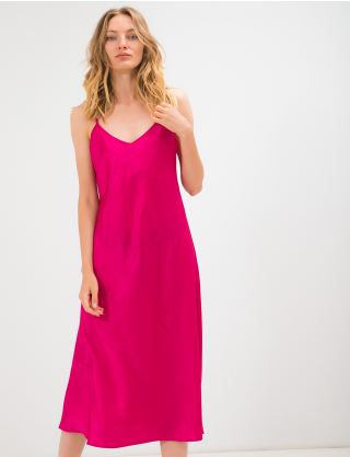 Картинка Рожева сукня з додаванням шовку