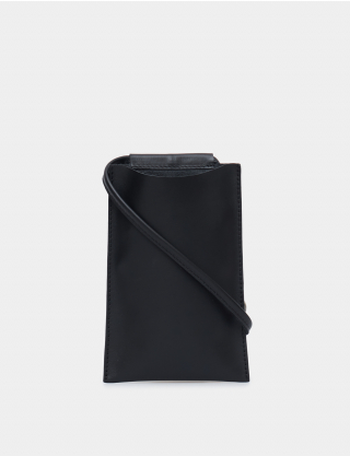 Картинка Чорна міні-сумка з екошкіри