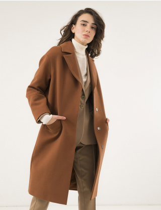 Картинка Жіноче коричневе пальто