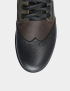 Картинка Жіночі чорно-коричневі шкіряні чоботи