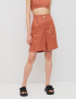 Картинка Жіночі помаранчеві лляні шорти
