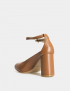 Картинка Жіночі світло-коричневі туфлі на підборах