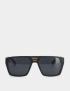 Картинка Сірі сонцезахисні окуляри з дерев'яною оправою
