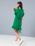 Картинка Жіноча зелена сукня з воланами