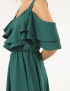 Картинка Зелена сукня з воланами