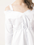 Картинка Біла сукня-сорочка з відкритими плечима