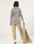Картинка Жіночі бежеві лляні брюки