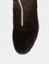 Картинка Жіночі коричневі замшеві чоботи