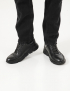Картинка Чоловічі чорні шкіряні кросівки