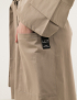 Картинка Жіноча бежева сукня-сорочка з поясом