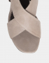 Картинка Жіночі сірі шкіряні босоніжки