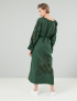 Картинка Темно-зелена сукня з вишивкою