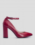 Картинка Жіночі червоні шкіряні туфлі