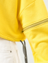 Картинка Жіночий жовтий світшот з відстібними рукавами