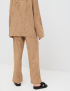 Картинка Жіночі світло-коричневі лляні штани