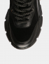 Картинка Жіночі чорні шкіряні кросівки