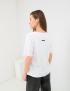Картинка Жіноча біла асиметрична футболка