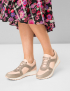Картинка Жіночі рожеві шкіряні кросівки