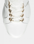 Картинка Жіночі білі шкіряні черевики