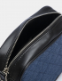 Картинка Жіноча чорно-синя джинсова сумка