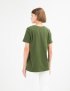 Картинка Жіноча темно-зелена футболка з принтом