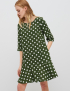 Картинка Зелена сукня в горошок