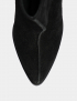 Картинка Жіночі чорні замшеві ботильйони