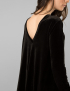 Картинка Жіноча чорна оксамитова сукня